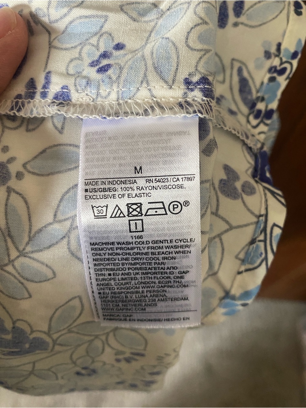 Gap Factory - Blue Floral Dress - Picture 5 of 5